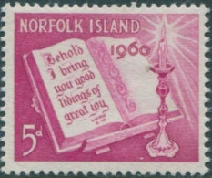 Norfolk Island 1960 SG41 5d Christmas Bible MLH - Ile Norfolk