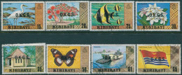 Kiribati OKGS 1981 SGO17-O25 Bird Fish Flower Industry 8 Values FU - Kiribati (1979-...)