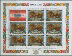 Cook Islands 1970 SG334 $1 Self-Government Ovpt Sheet FU - Cook Islands