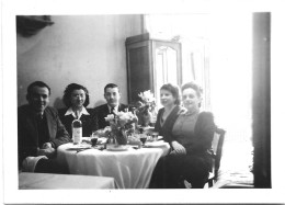 Photo Original - Collation - Chez Jacques 25 Janvier 1940 - Anonymous Persons