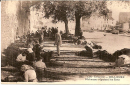 2J1 --- 66 COLLIOURE Pêcheuses Réparant Les Filets - Collioure