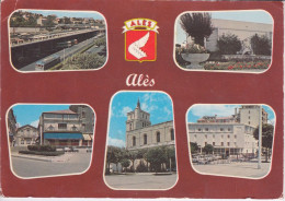 30 - GARD - ALES - MULTI VUE + BLASON - Alès