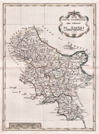 Parte Occidentale Del Regno Di Napoli - Napoli Salerno Caserta Sorrento Campania / Italia Italy Italien - Estampes & Gravures