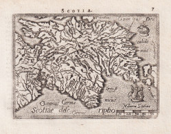 Scotia / Scotiae Descriptio - Scotland Schottland UK Great Britain Großbritannien / Map Karte / Epitome Du Th - Prints & Engravings