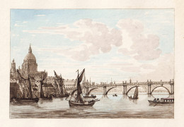 Blackfriars - London Blackfriars Bridge England / Great Britain Großbritannien UK United Kingdom - Prints & Engravings