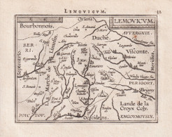 Lemouicum - Limousin Limoges Haute-Vienne Nouvelle Aquitaine / France Frankreich / Carte Map Karte / Epitome D - Prints & Engravings