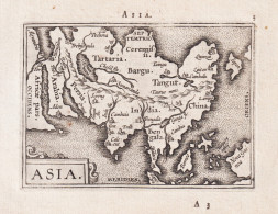 Asia - Asia Asien Continent Kontinent China India Russia / Map Karte / Epitome Du Theatre Du Monde / Theatro D - Stiche & Gravuren
