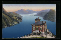 AK Lugano, Lago, Vista Dalla Vetta Mte. Bre  - Lugano