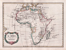 L'Africa - Afrique Africa Afrika / Continent Kontinent - Prints & Engravings