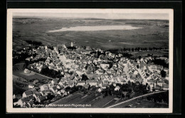 AK Buchau A. Federsee, Gesamtansicht Vom Flugzeug Aus  - Bad Buchau