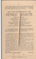 Oosterzele, Hever, 1935, Petrus Denutte, Gillis - Devotion Images
