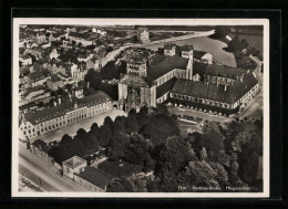 AK Trier, Mathias-Kirche, Fliegeraufnahme Von Ortspartie  - Trier