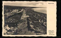 AK Warnemünde, Blick Vom Leuchtturm Auf Die Promenade  - Sonstige & Ohne Zuordnung