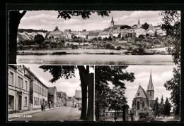 AK Baumholder /Nahe, Ortsansicht, Hauptstrasse Und Kath. Kirche  - Autres & Non Classés