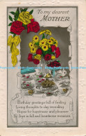 R176484 Greeting Postcard. To My Dear Mother. Flowers In Vases. Poem. RP - Monde
