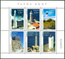 SPAIN 2007 LIGHTHOUSES SHEET OF 6** - Vuurtorens