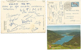 Canottaggio Rowing Pesi Leggeri Euro Cahmpionship 1976 Villach Austria Event Pcard Stamp+cachet By Italy Team 11 Signs - Sportspeople