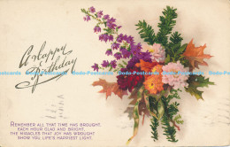 R176496 Greeting Postcard. A Happy Birthday. Flower Bouquet. 1930 - Monde