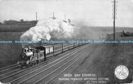R177257 Irish Day Express. Passing Through Whitmore Cutting At Full Speed. Londo - Monde