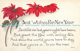 R176502 Best Wishes For New Year. Dont Fret Oer Last Years Might Have Beens. F. - Monde