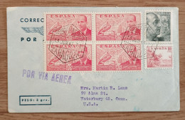 Spain Cover , Juan De La Cierva , Aviation Sent To US - Storia Postale