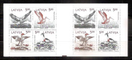 Latvia●1992 Birds●Booklet 340-43●MNH - Lettland