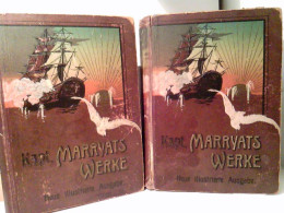 Konvolut: 2 Bände (von2) Kapitän Frederick Marryats Werke - Neue Illustrierte Ausgabe - In Neuer Bearbeitung - Korte Verhalen