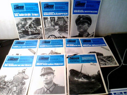 Konvolut: 10 Grossbände Der Landser - Erlebnisberichte Zur Geschichte Des Zweiten Weltkrieges. - Police & Militaire