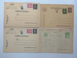 Lot 4 Întreguri Poștale Necirculate - Postal Stationery