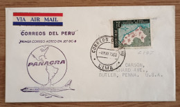 Peru Cover , Panagra Jet DC-8 - Peru