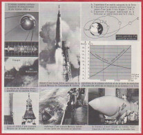 Satellites Artificiels. Satellite. Spoutnik, Mercury, Vos Tok ... Larousse 1960. - Historical Documents