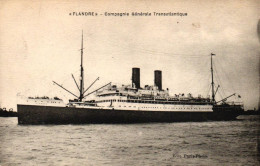 Paquebot "Flandre" Compagnie Generale Transatlantique - Dampfer
