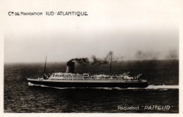 Paquebot "Pasteur" De La Compagnie De Navigation Sud Atlantique - Dampfer