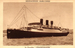 Paquebot "Champollion" Messageries Maritimes - Dampfer