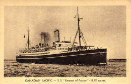 Paquebot S.S. "Empress Of France" - Canadian Pacific - Dampfer
