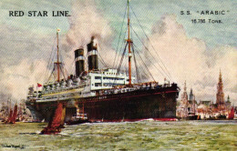 Paquebot S.S. "ARABIC" - Red Star Line - Dampfer