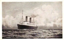 Paquebot "Carmania" Cunard R.M.S. - Dampfer