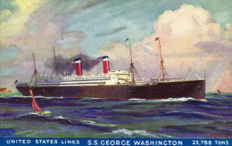 Paquebot S.S. George Washington - United States Lines - Dampfer