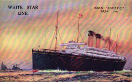 Paquebot R.M.S. "ADRIATIC" - White Star Line - Dampfer