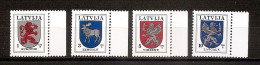 LATVIA 1994●Definitives●Coat Of Arms●Mi 371AI-74AI MNH - Lettland