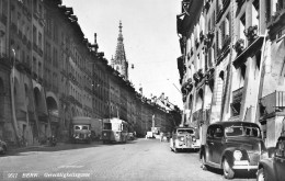 Suisse - BE - BERN - Berne - Gerechtigkeitsgasse - Tramway, Automobiles, Camion - Voyagé (2 Scans) - Berne