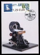 FRANCE (2024) Carte Maximum Card ATM LISA - PARIS PHILEX - Machine Affranchir Havas Type A, 1924 - Timbres Pasteur - 2020-…