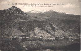 FR66 HAUT VALLESPIR - Vallée Du Tech - Route De PRATS DE MOLLO - Usine De Puig Redon Avec Son Bassin - Belle - Other & Unclassified