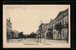 AK Gosslershausen, Blick In Die Hauptstrasse  - Westpreussen