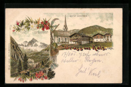 Lithographie Kals, Gasthof Bergerweiss, Gross-Glockner  - Sonstige & Ohne Zuordnung