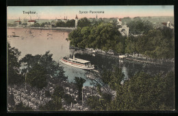 AK Berlin-Treptow, Dampfer Auf Der Spree  - Treptow