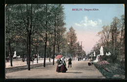 AK Berlin-Tiergarten, Blick In Die Sieges-Allee  - Dierentuin