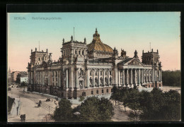 AK Berlin-Tiergarten, Blick Auf Das Reichstagsgebäude  - Dierentuin