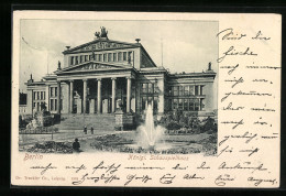 AK Berlin, Am Königl. Schauspielhaus, Gendarmenmarkt  - Mitte