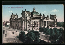 AK Berlin-Tiergarten, Blick Auf Das Reichstagsgebäude  - Dierentuin